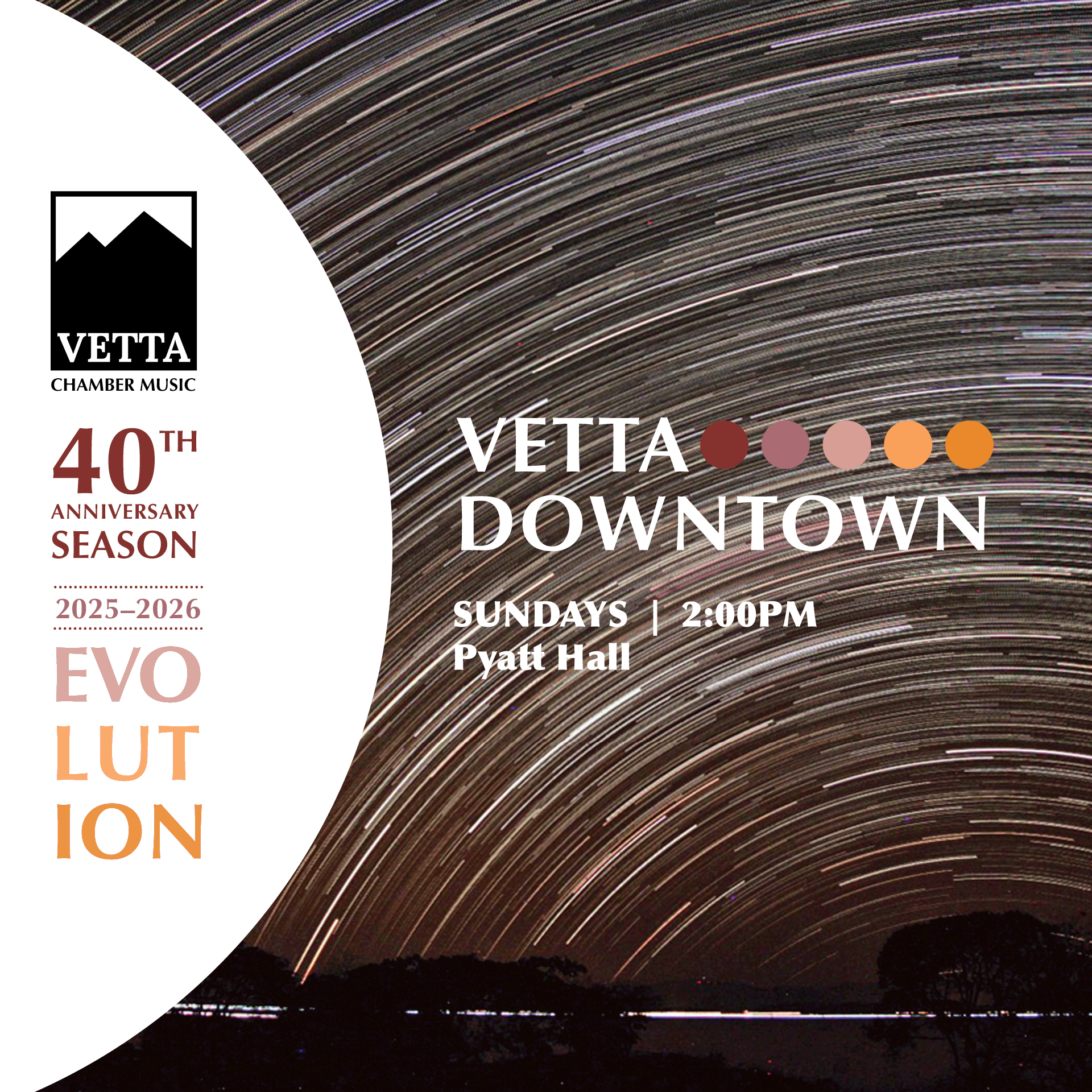 2025-26 Vetta Downtown - a 5-concert Season Subscription