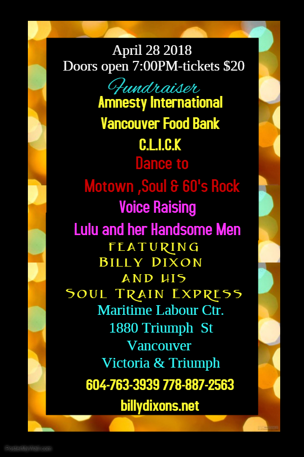 Billy Dixon and his Soul Train Express Fundraiser