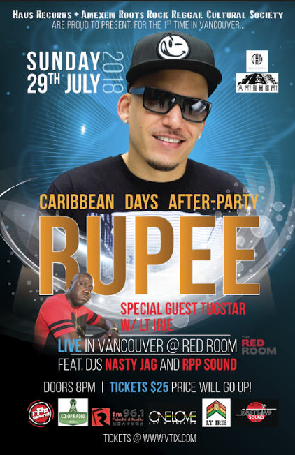 RUPEE LIVE! Caribbean Days Afterparty