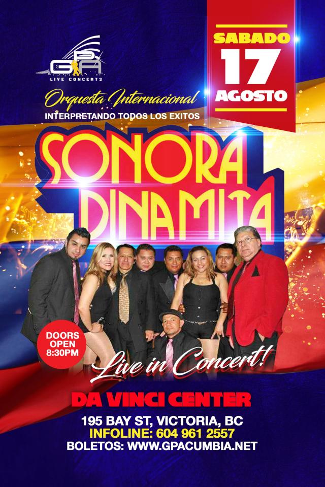 La Orquesta Internacional Sonora Dinamita en Victoria