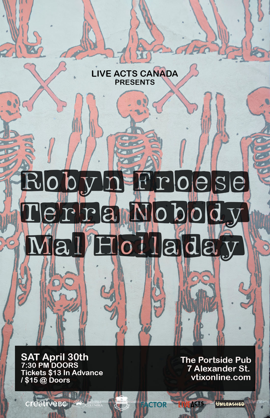 Robyn Froese With Special Guests, Terra Nobody and Mal Holladay