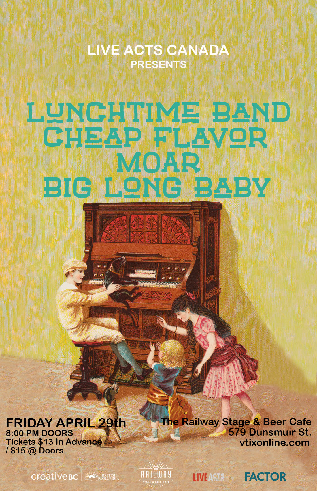 Lunchtime Band With Special Guests, Cheap Flavor, MOAR and Big Long Baby