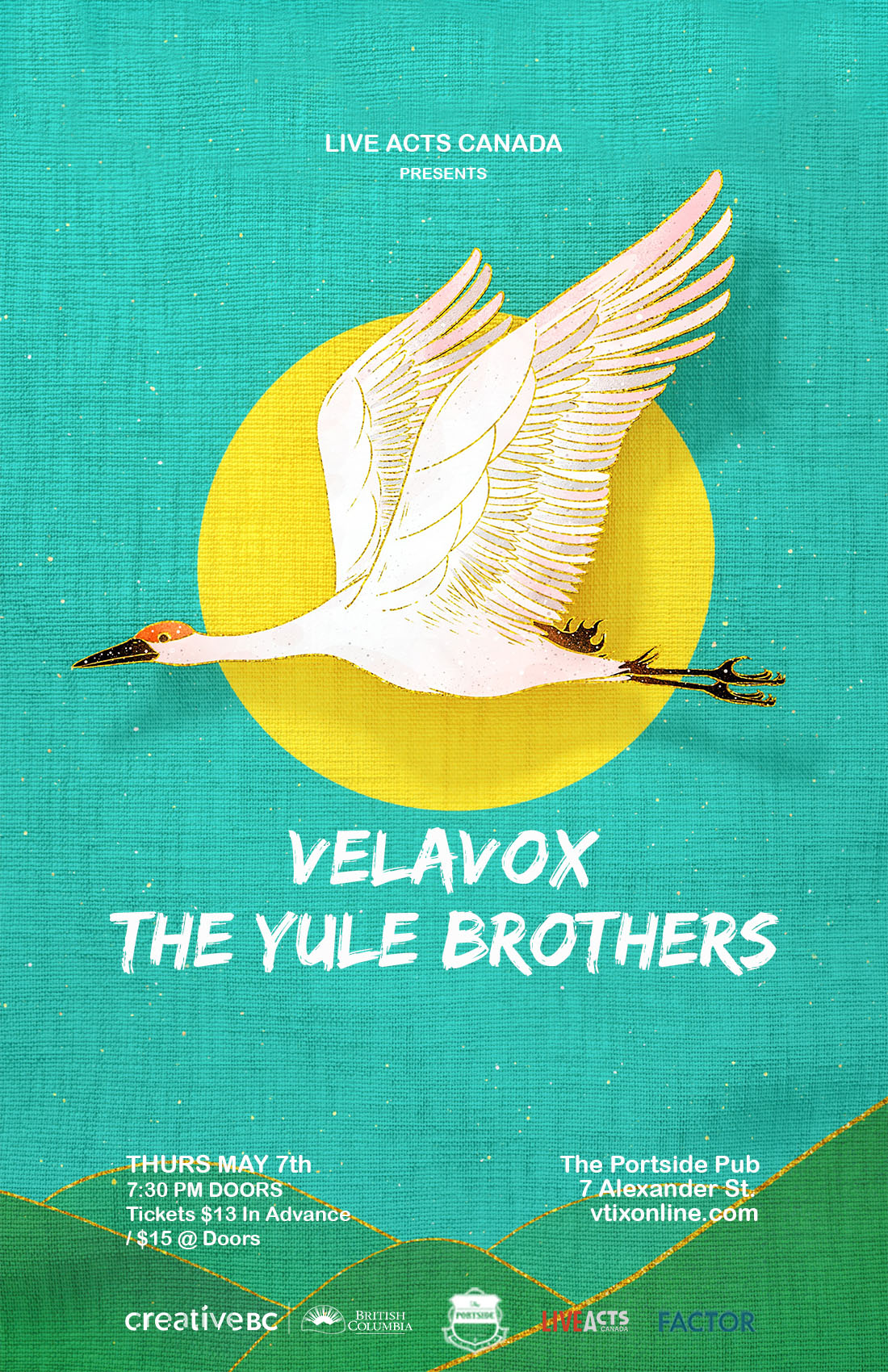 Velovox With Special Guest, The Yule Brothers 