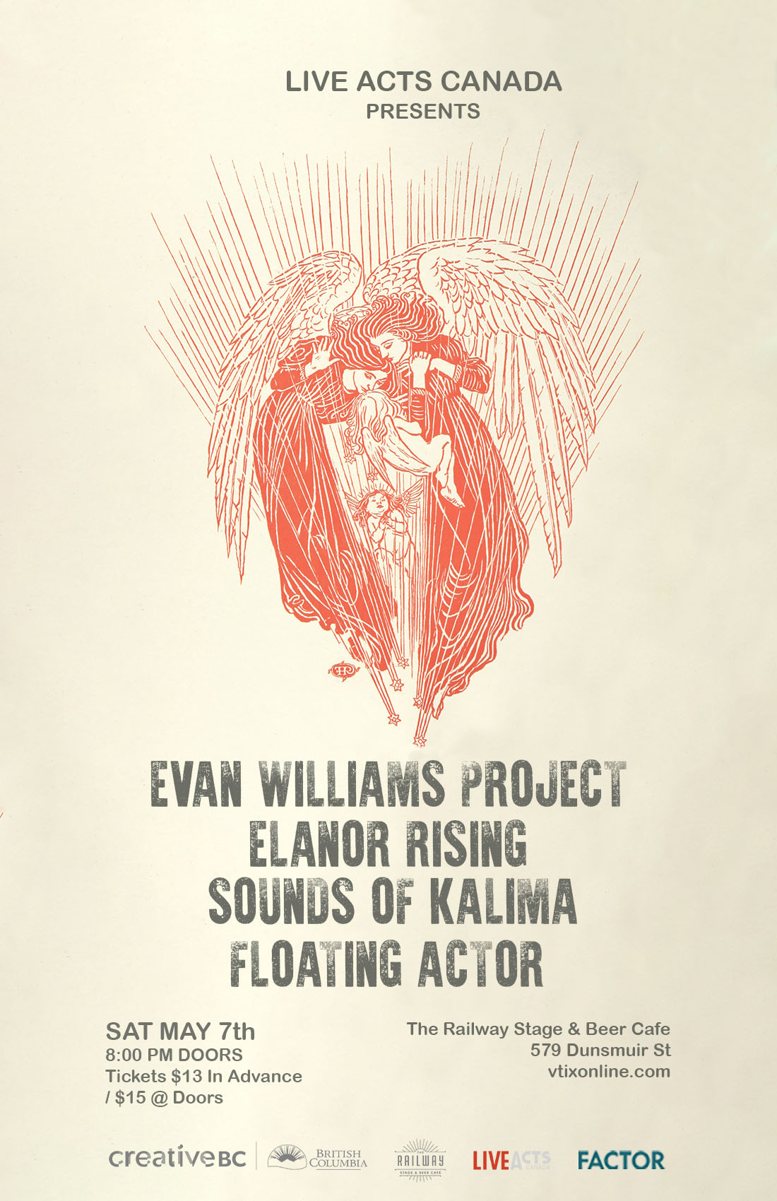 Evan Williams Project With Special Guests, Eleanor Rising, Sounds of Kalima