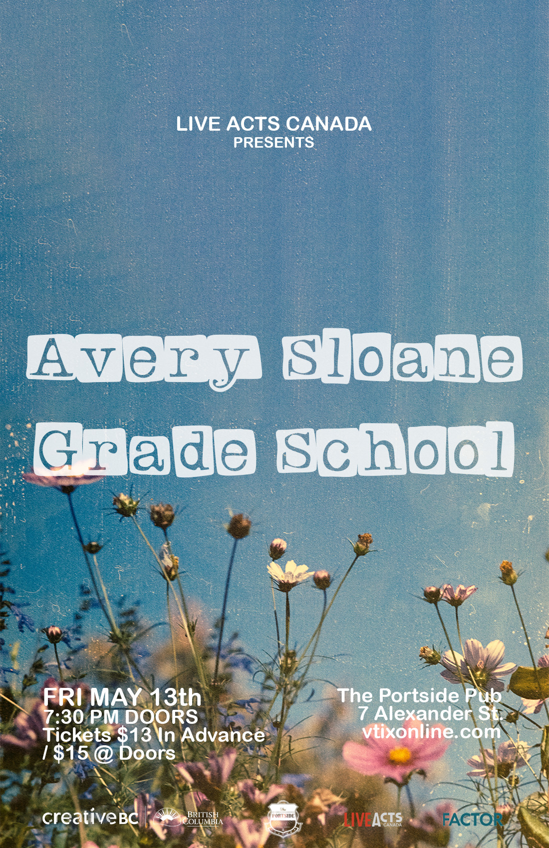 Avery Sloane With Special Guest Grade School