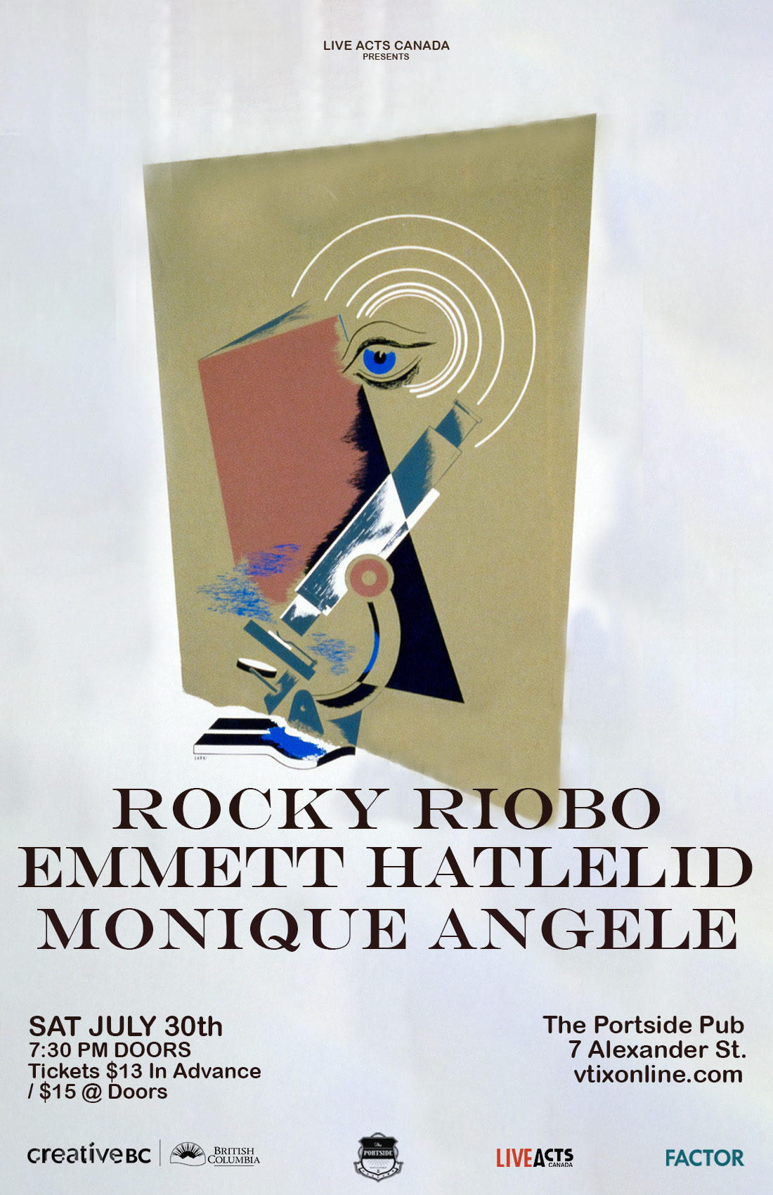 Rocky Riobo with Special Guests Emmett Hatlelid, and Monique Angele