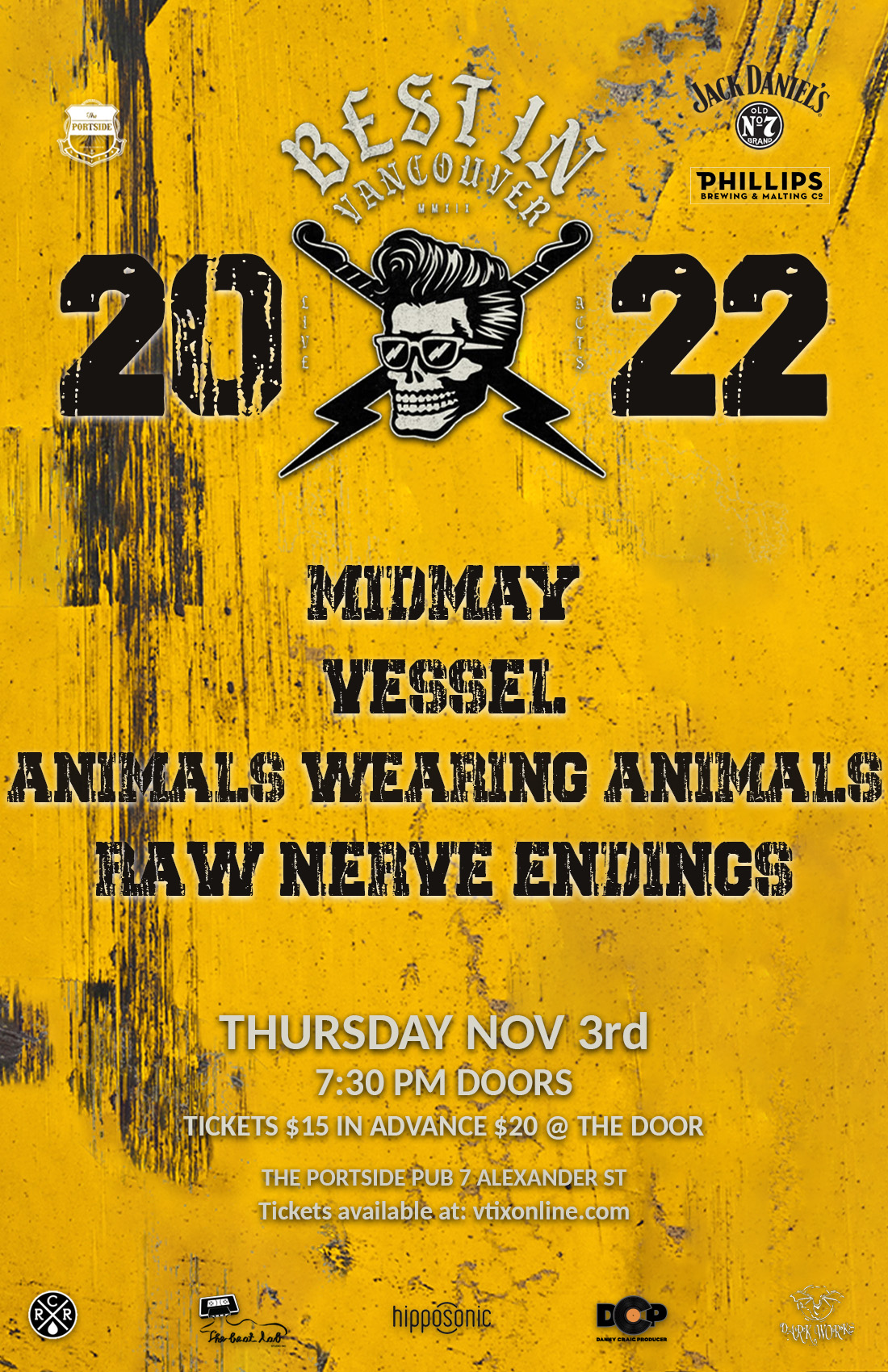 Best in Vancouver 2022, feat - MidMay, Vessel, Animals Wearing Animals, Raw nerve Endings