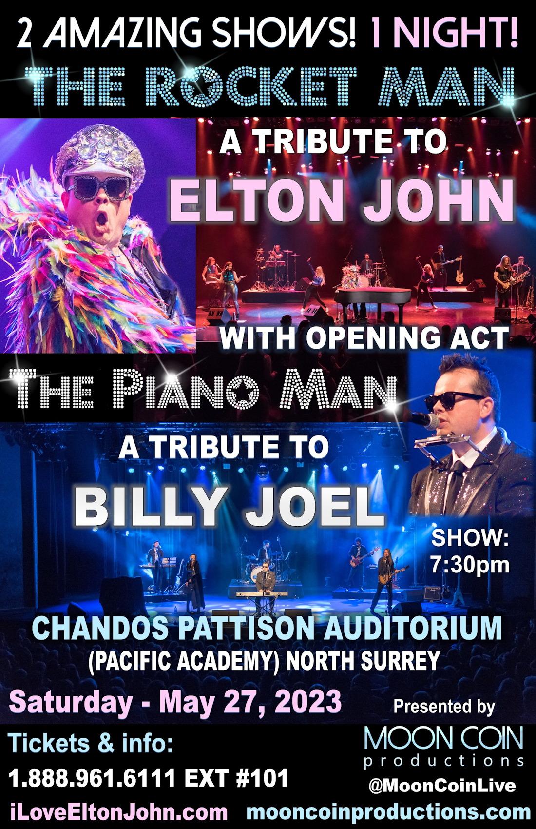 The Rocket Man A Tribute To Elton John With Special Guests The Piano Man A Tribute To Billy