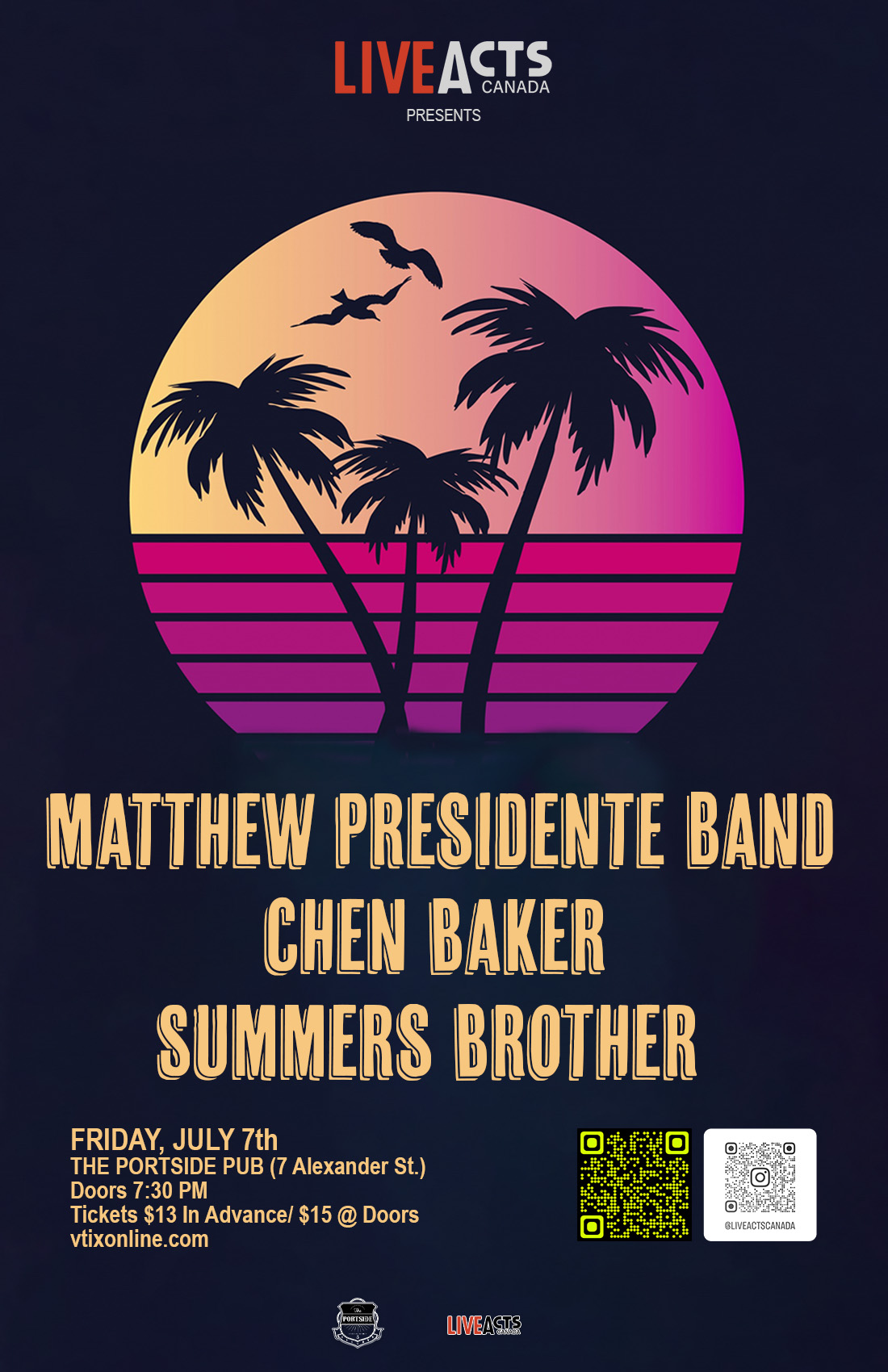 Matthew Presidente Band with Special Guests Chen Baker and Summers Brother