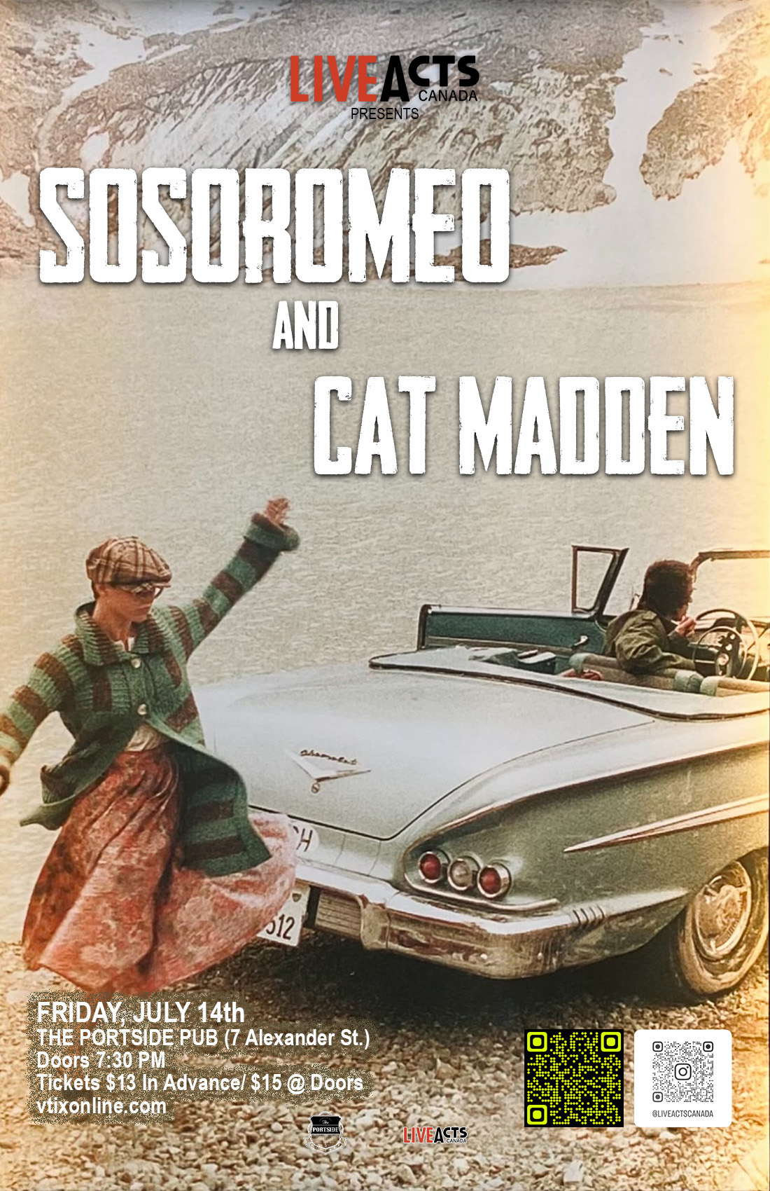 SOSOROMEO with Special Guest Cat Madden