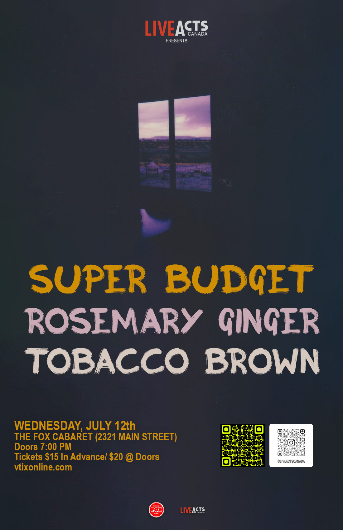 Super Budget with Special Guests Rosemary Ginger and Tobacco Brown