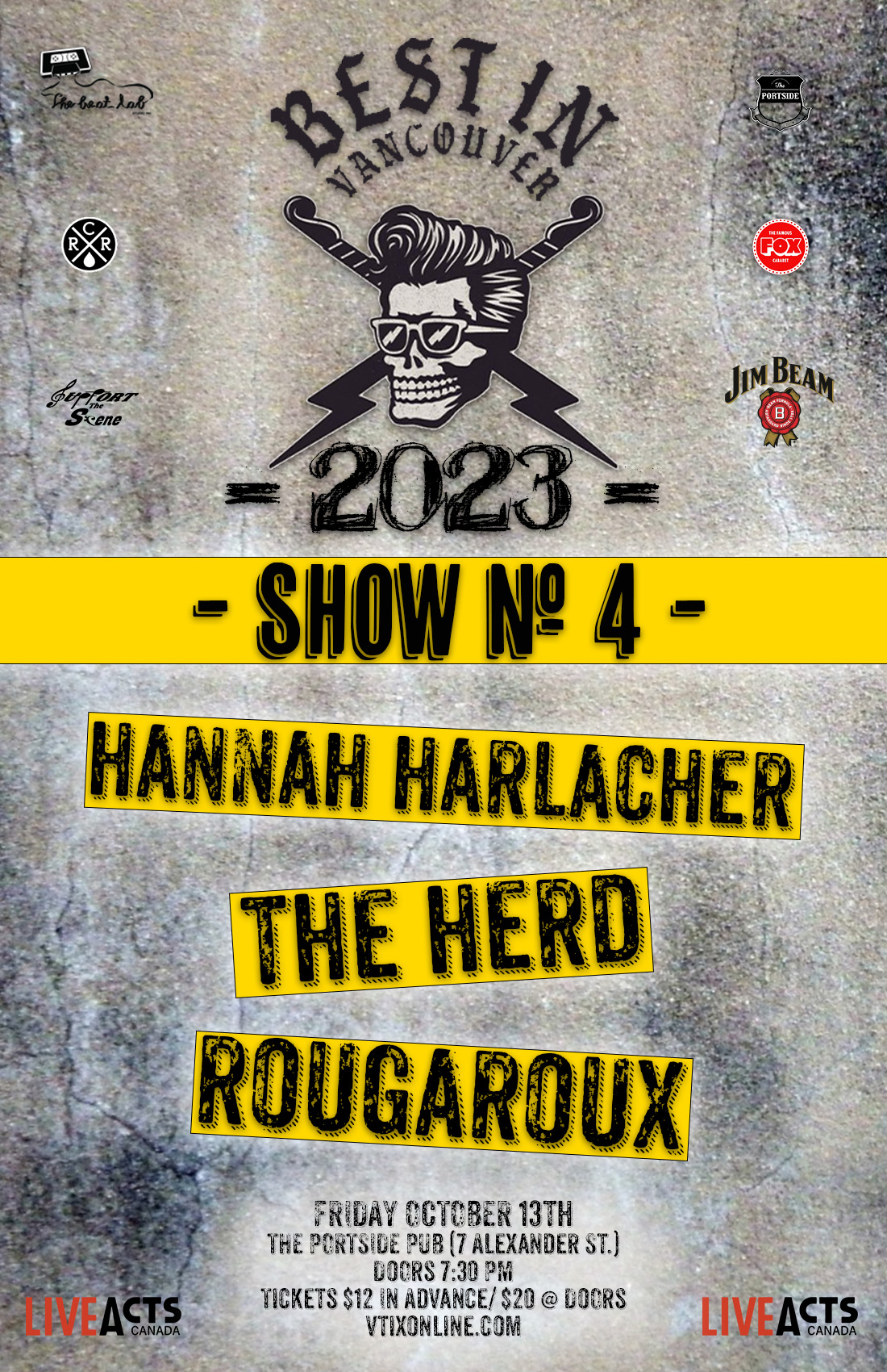 BEST IN VANCOUVER 2023 SHOW #4: Hannah Harlacher, The Herd and Rougaroux