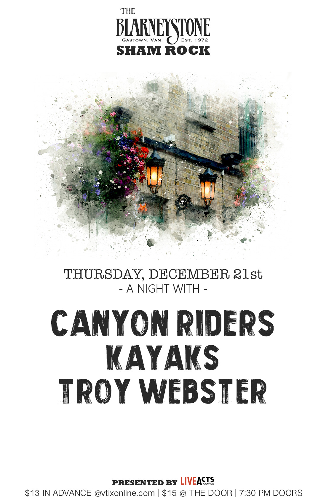 Canyon Riders with Special Guests Kayaks and Troy Webster