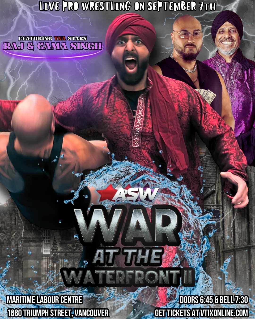 ALL STAR WRESTLING PRESENTS WAR AT THE WATERFRONT II