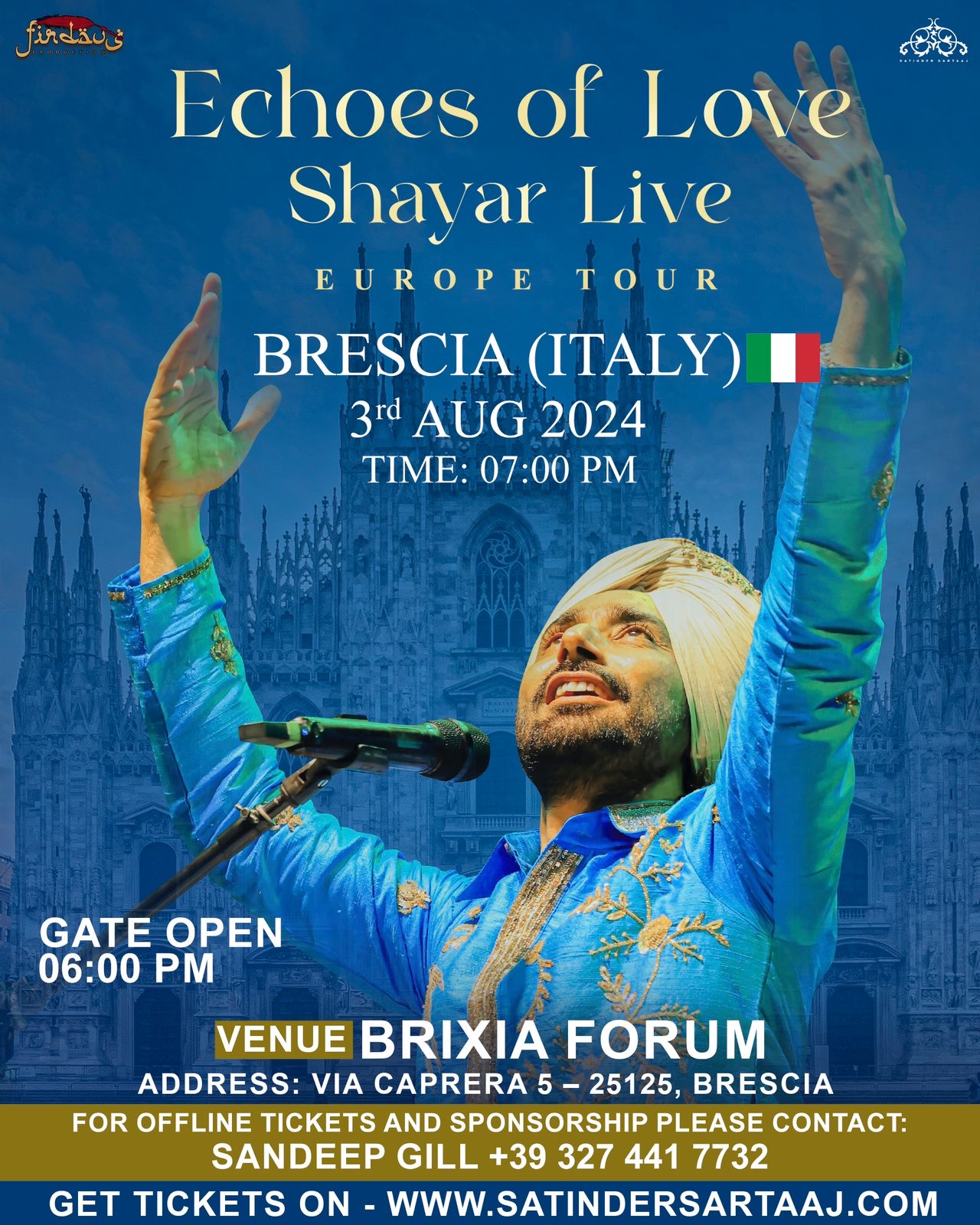 Satinder Sartaaj Live in Brescia