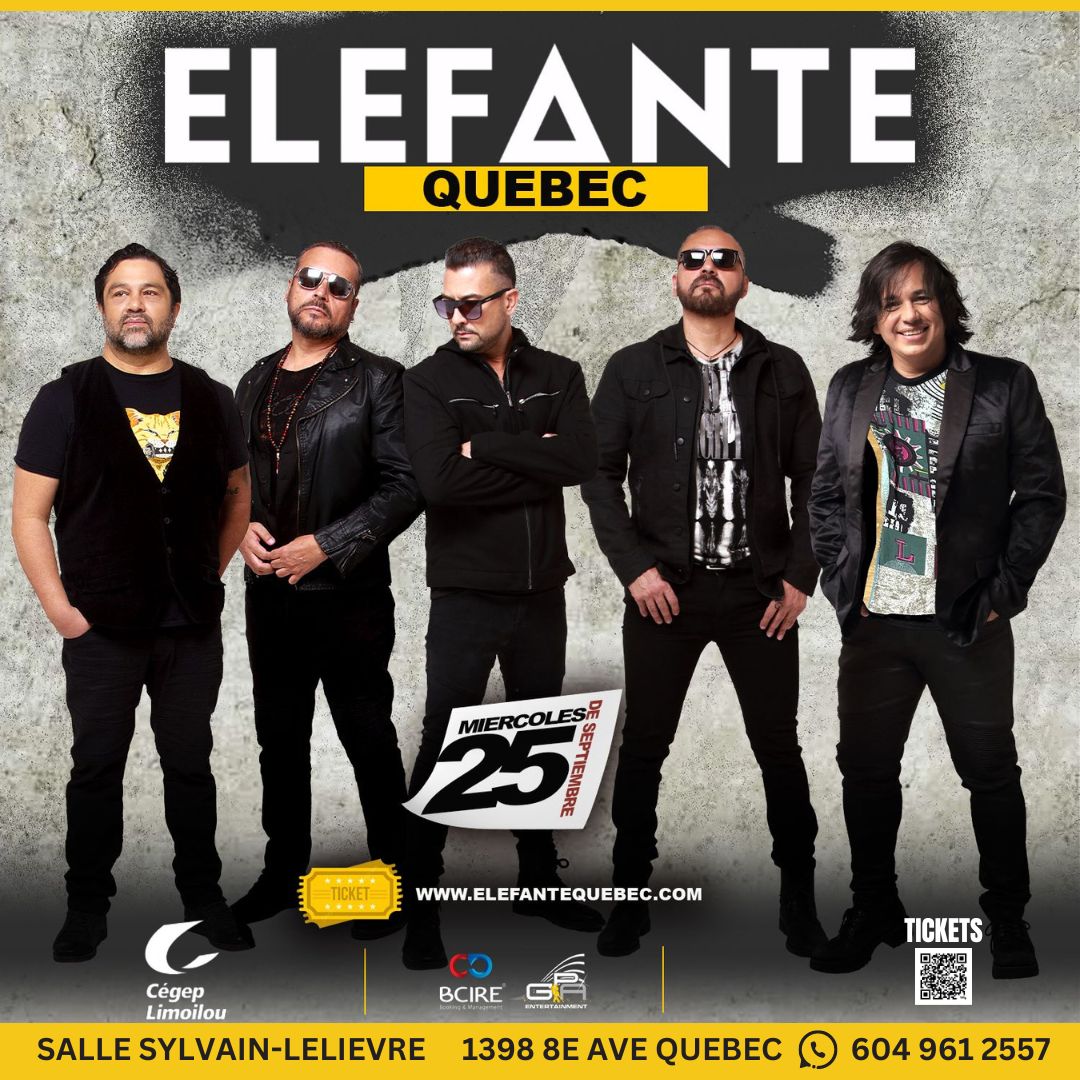 ELEFANTE EN CONCIERTO QUEBEC CITY