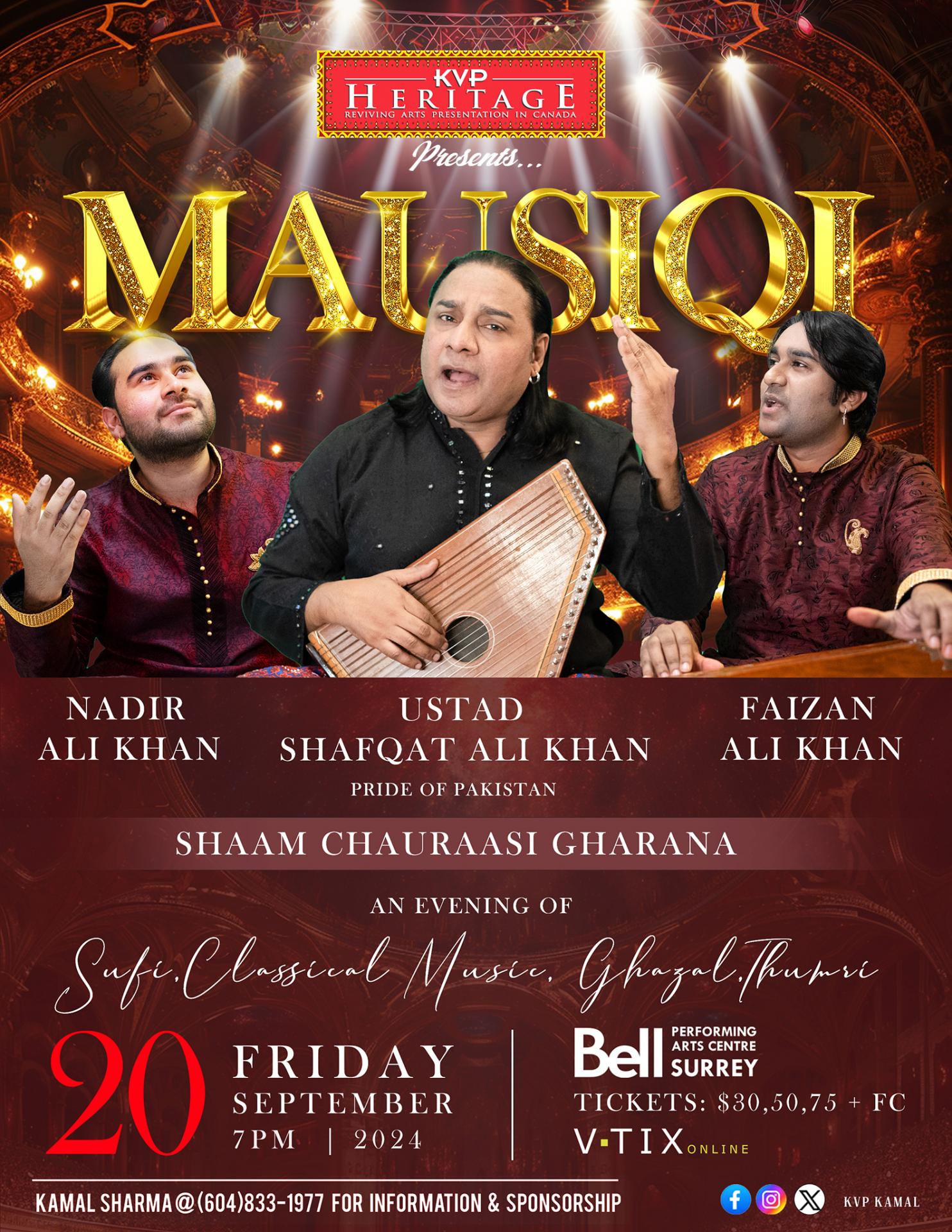 USTAD SHAFQAT ALI KHAN LIVE IN VANCOUVER