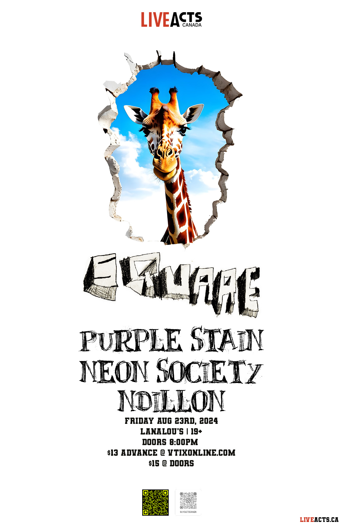 SQUARE w/ Purple Stain, Neon Society, NDILLON