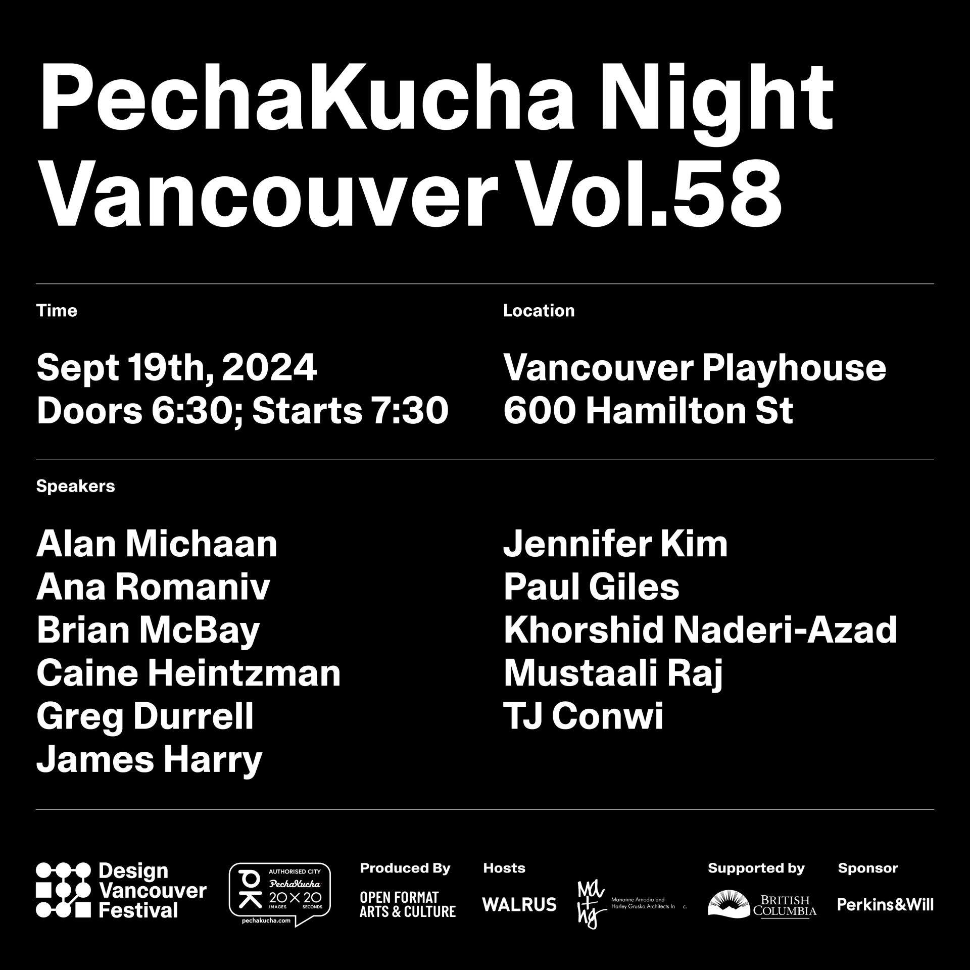 PechaKucha Night Vol.58  *SOLD OUT