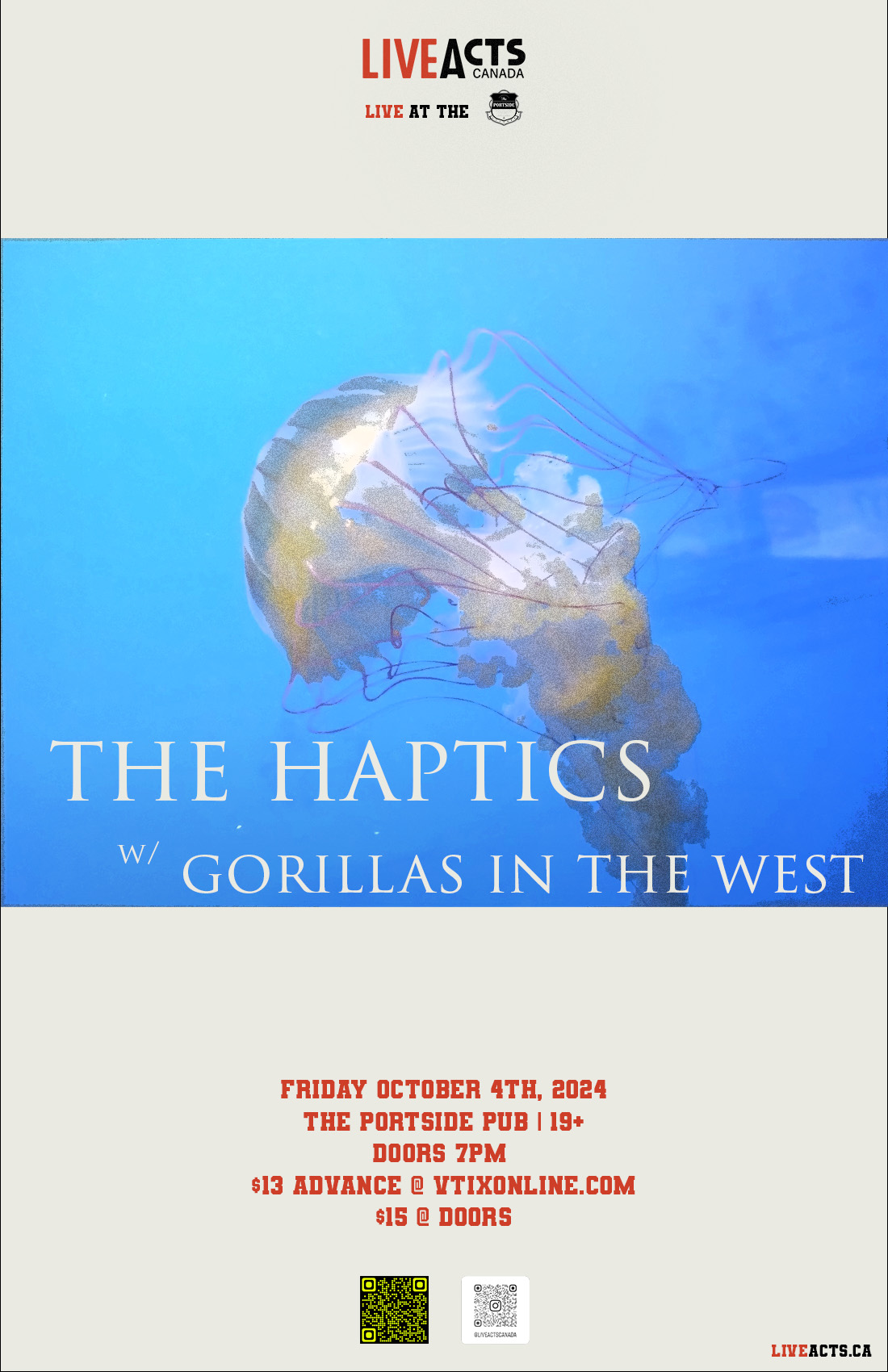 The Haptics w/ Gorillas in the West