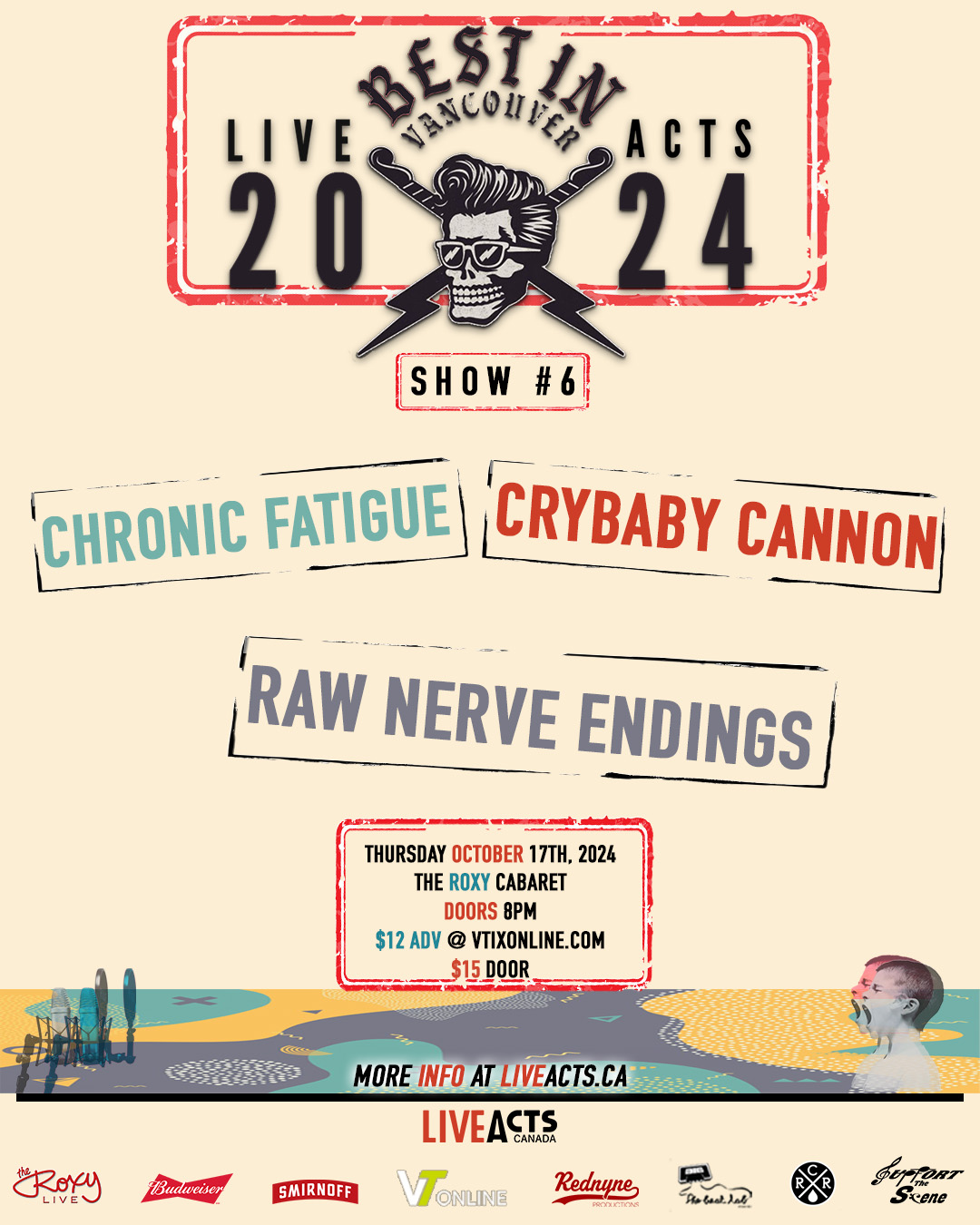 Best In Vancouver Show #6: Chronic Fatigue, Crybaby Cannon, Raw Nerve Endings