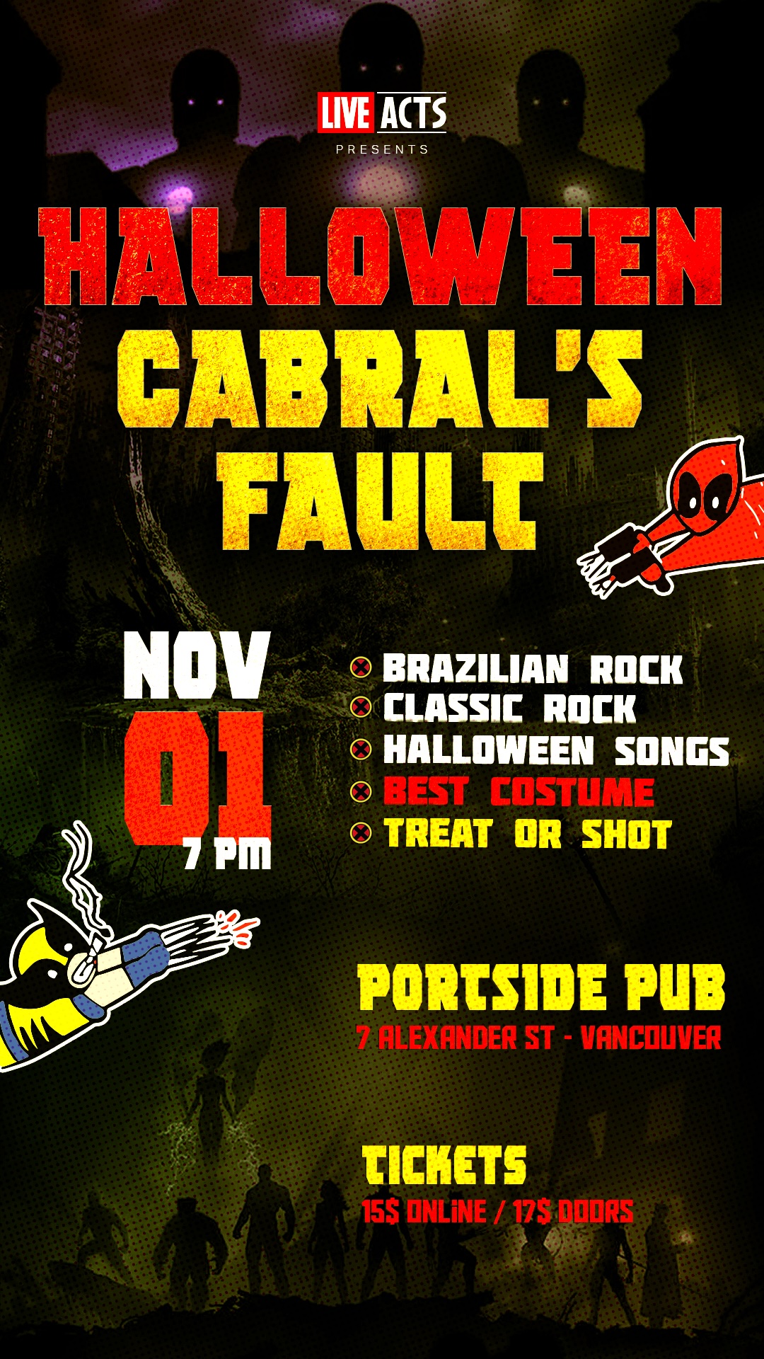 Cabral's Fault - Halloween at Portside Pub