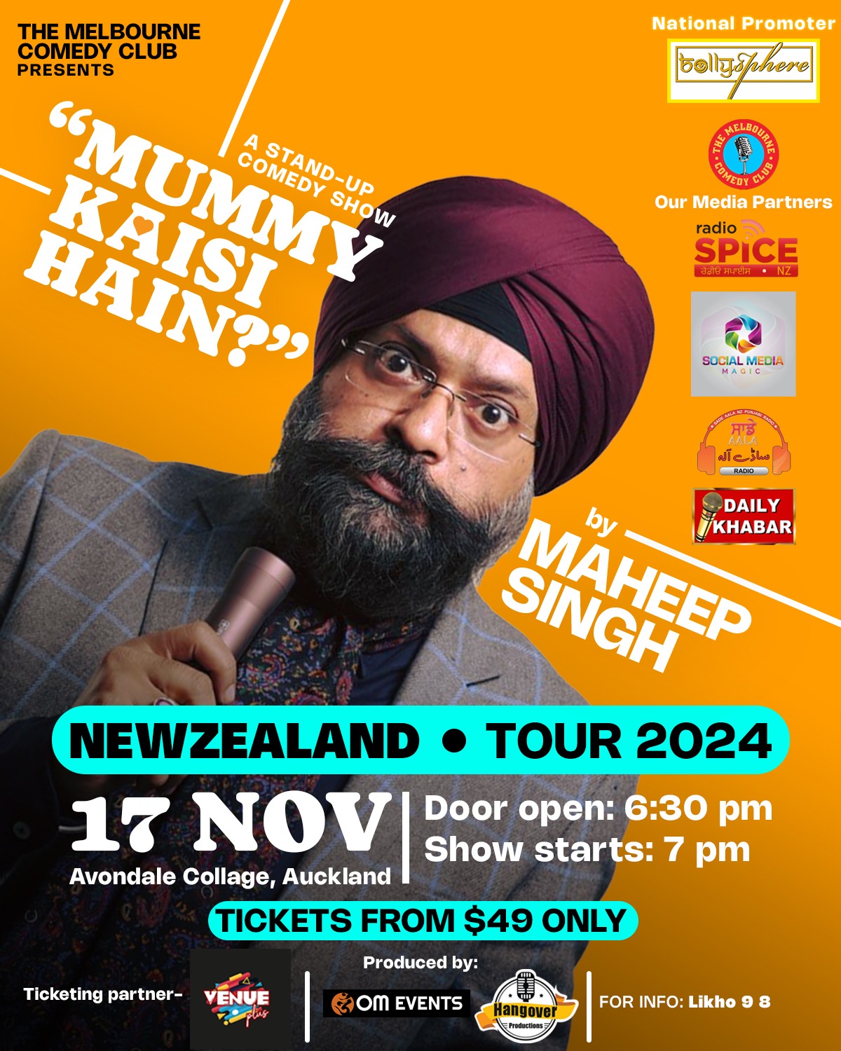 Maheep Singh -Live in Auckland