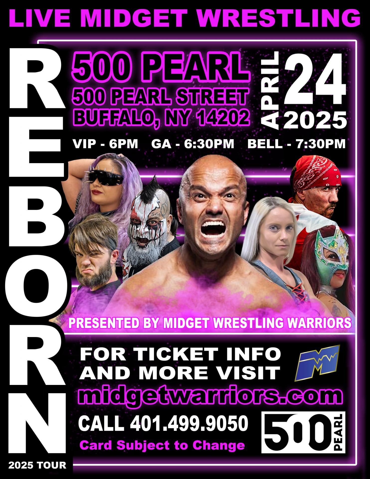 Midget Wrestling Warriors Presents REBORN 2025 TOUR