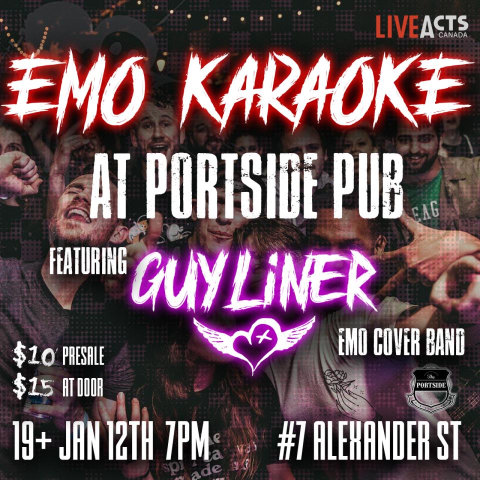 Emo Karaoke Night at The Portside w/ GUYLINER!