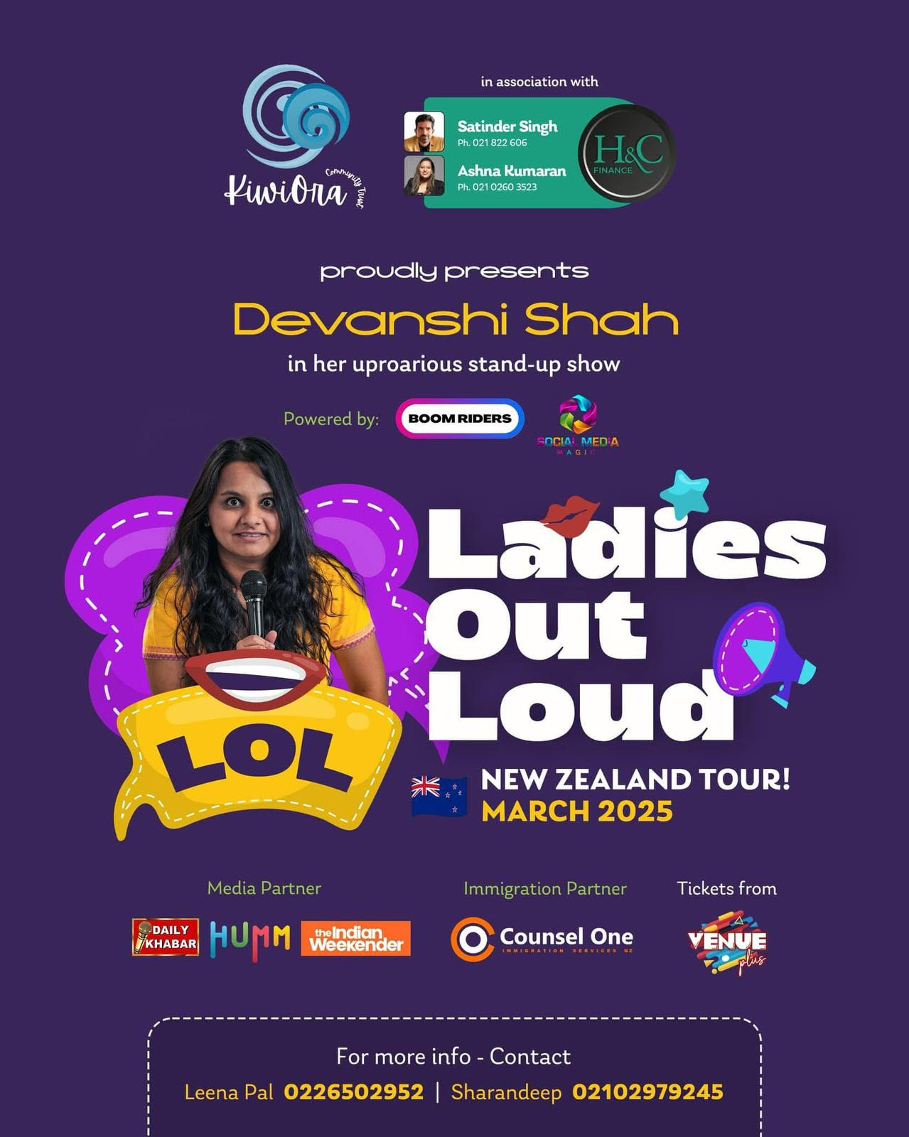 Ladies Out Loud – New Zealand Tour 2025!